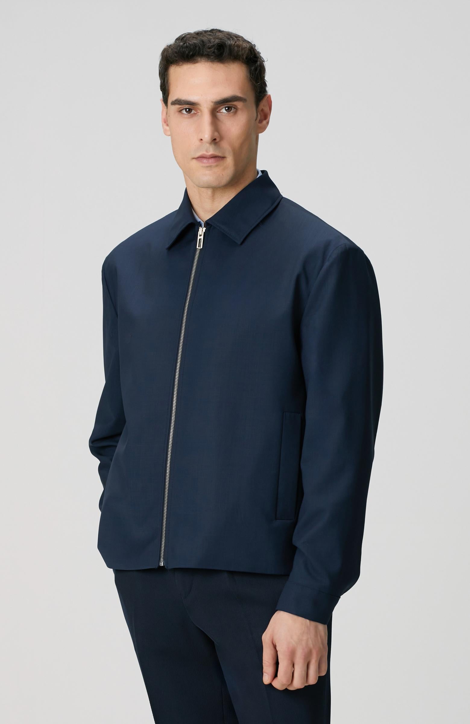  Network Erkek Lacivert Yün Mont