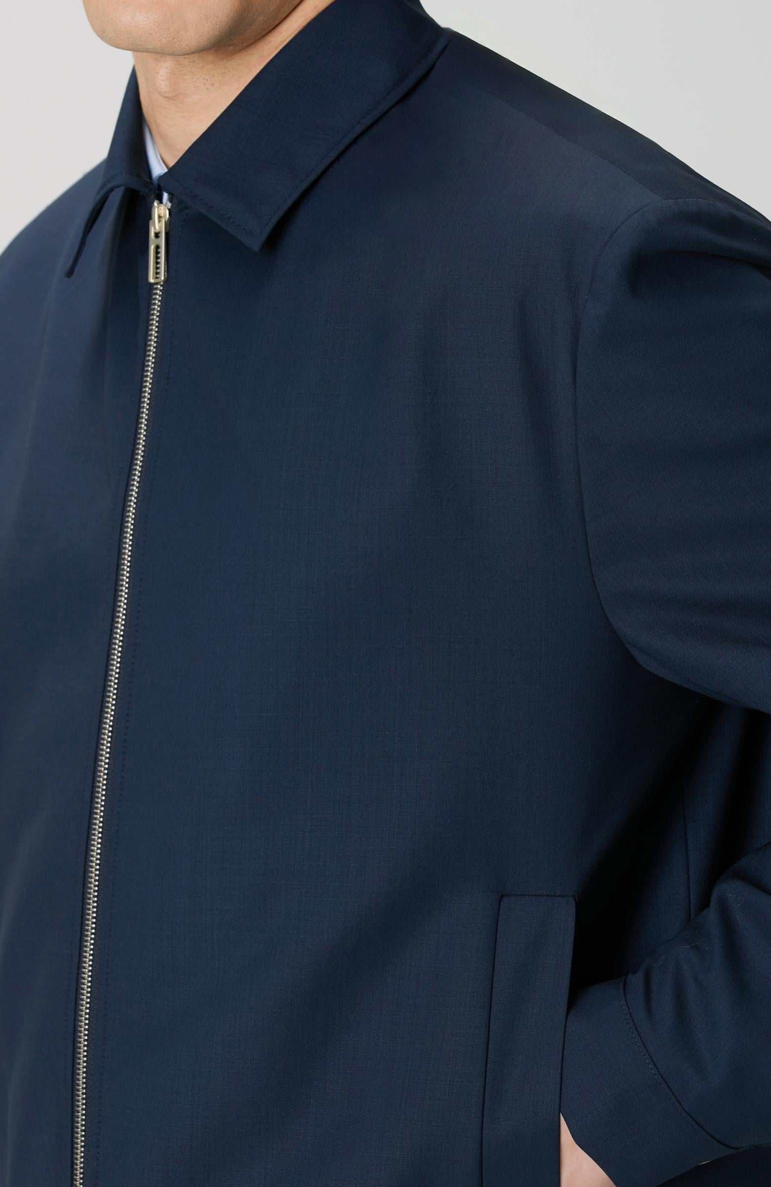 Network Erkek Lacivert Yün Mont