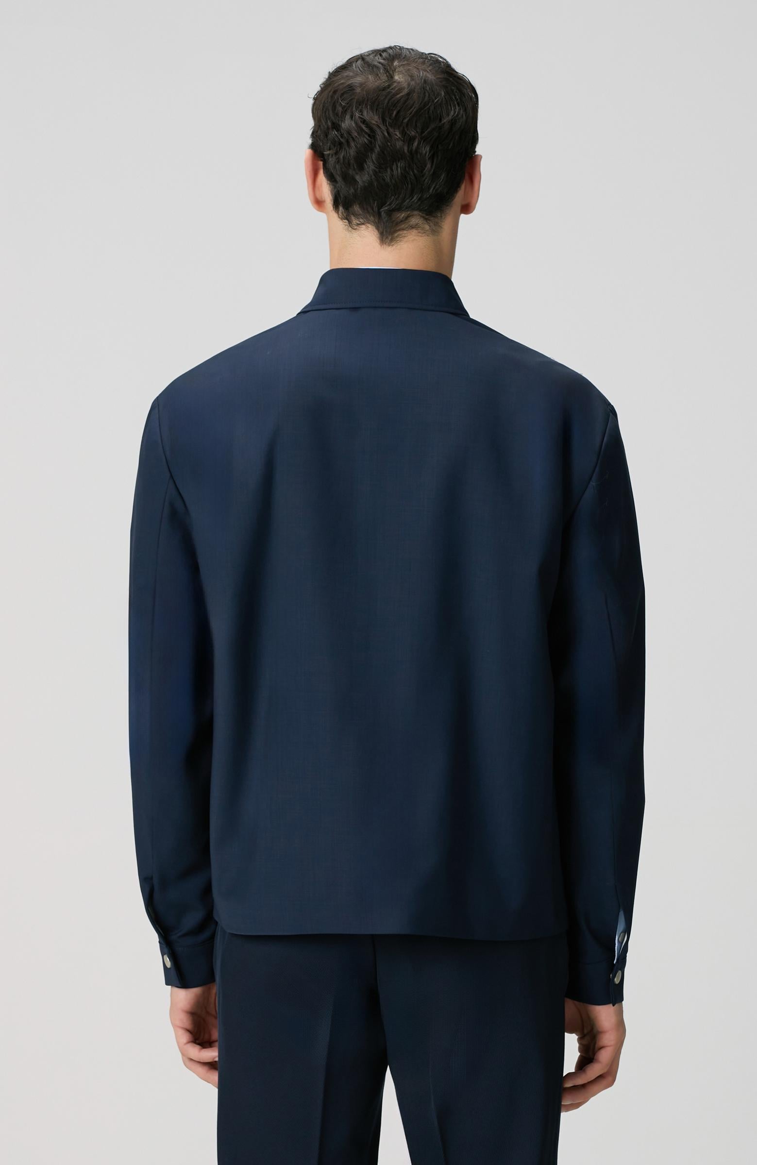  Network Erkek Lacivert Yün Mont