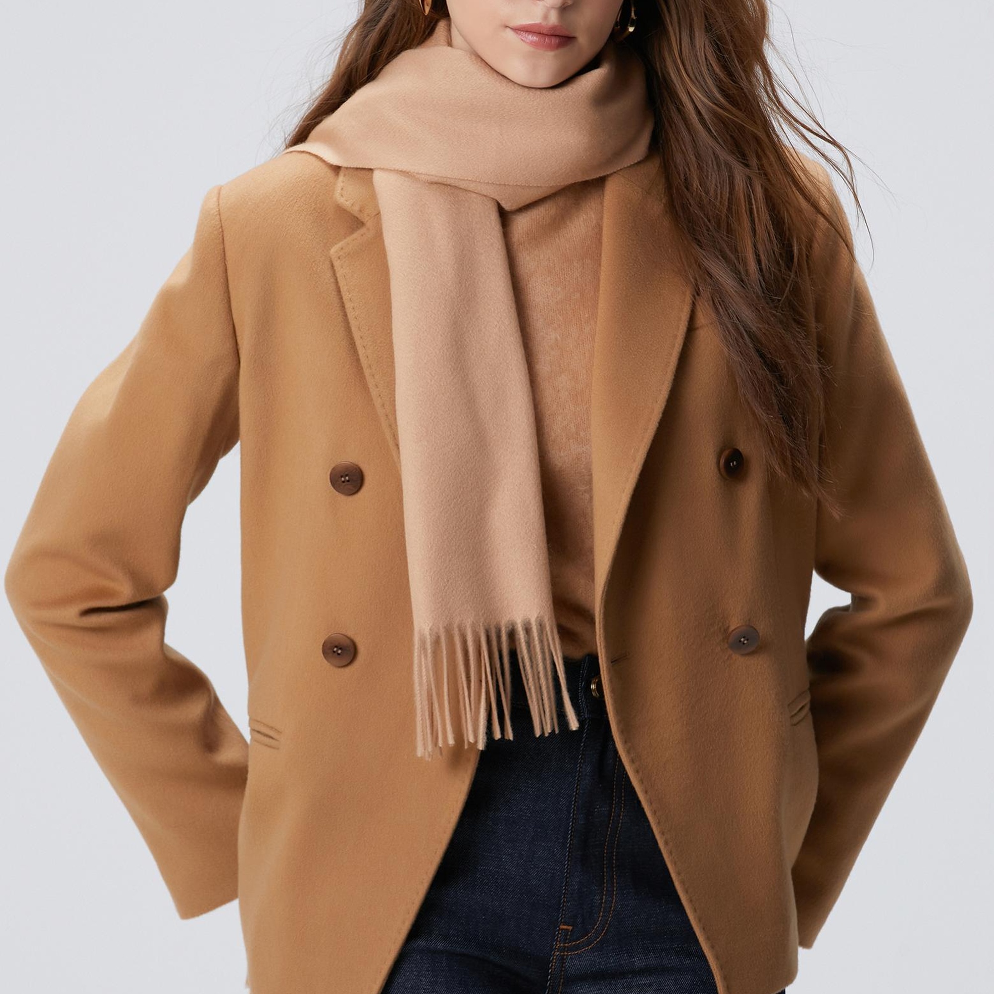 Network Kadın Limited Camel Kaşmir Ceket