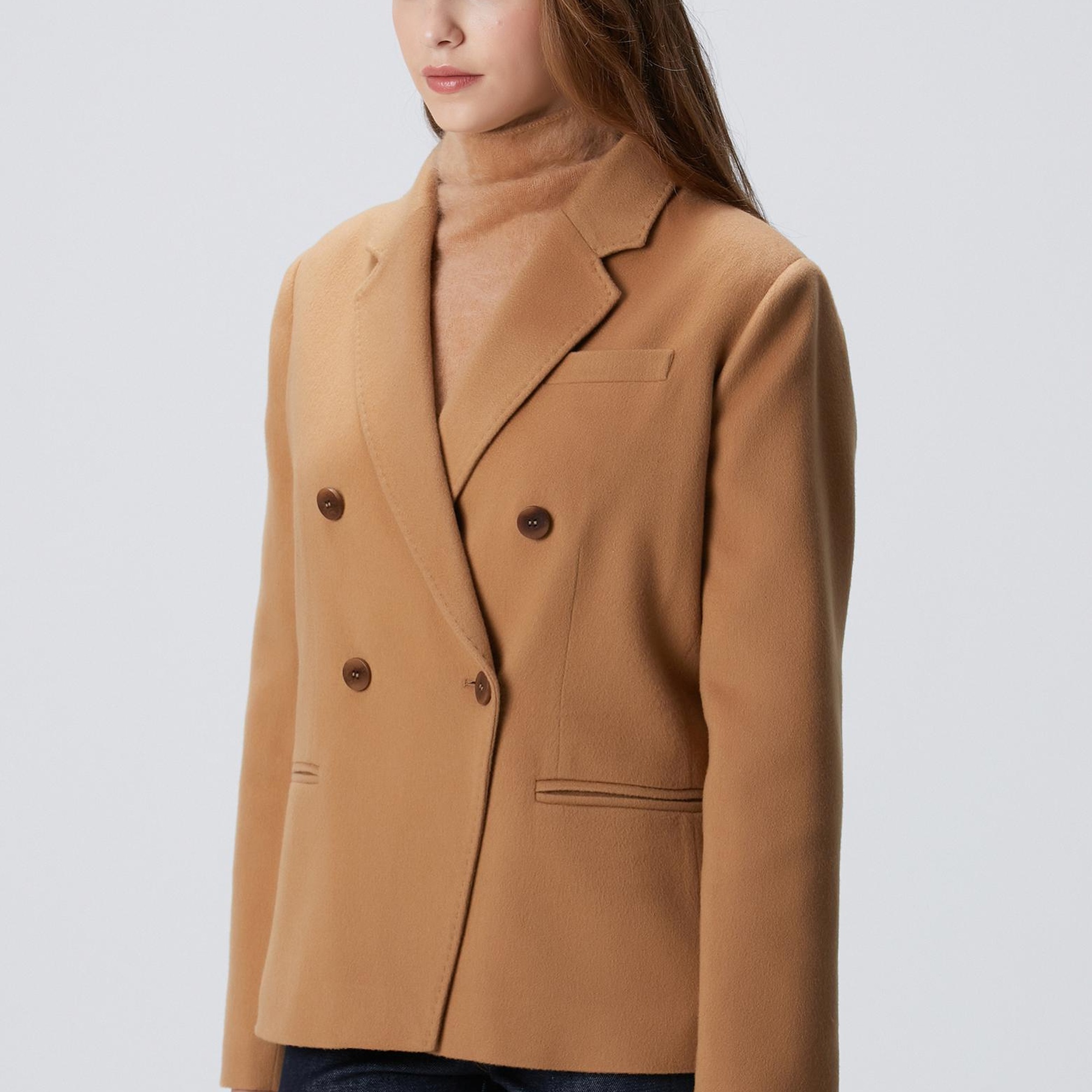 Network Kadın Limited Camel Kaşmir Ceket