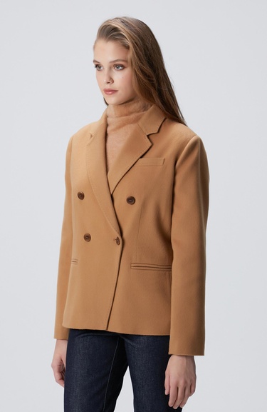 Network Kadın Limited Camel Kaşmir Ceket