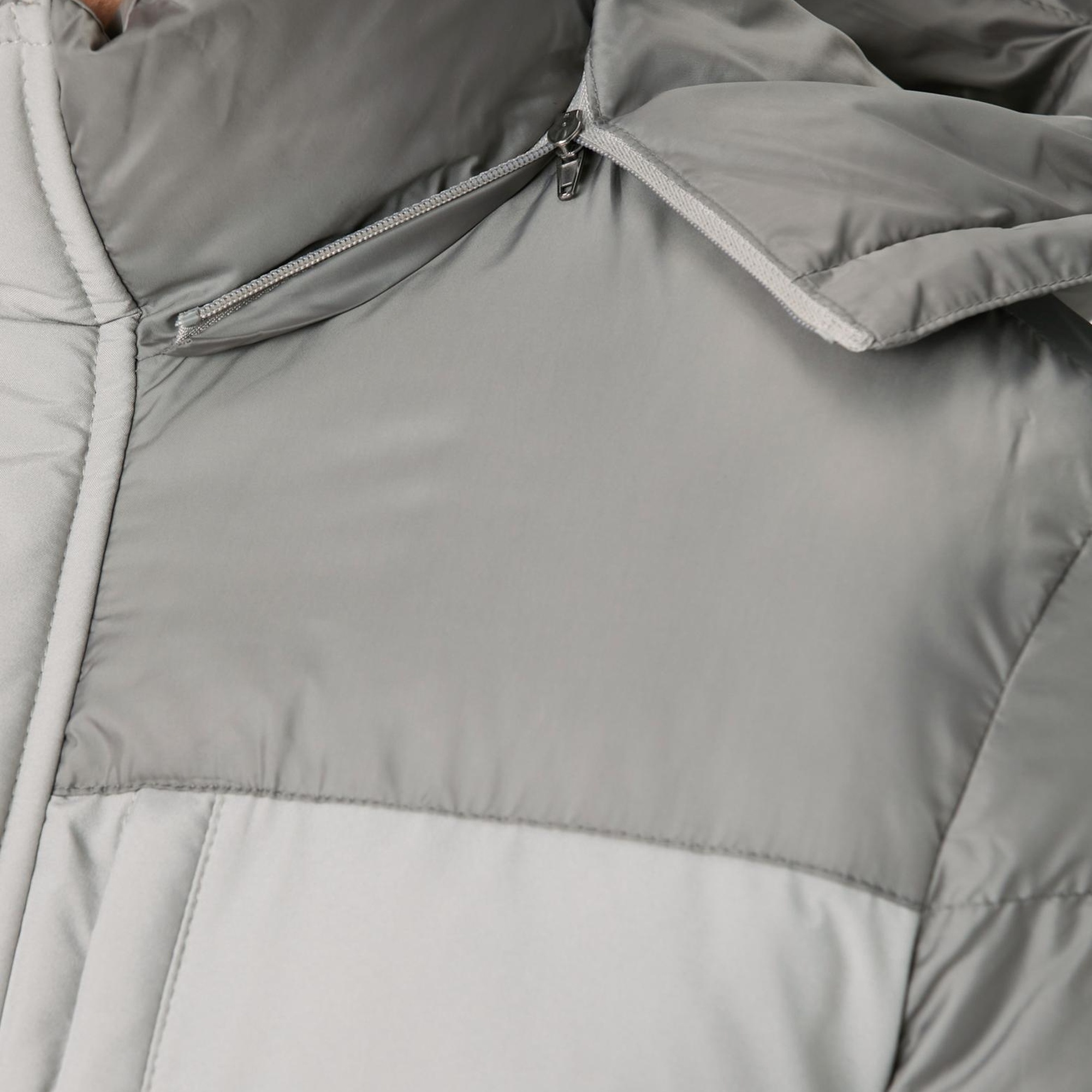 Network Erkek Gri Kapüşonlu Ray Kapitoneli Casual Kaban