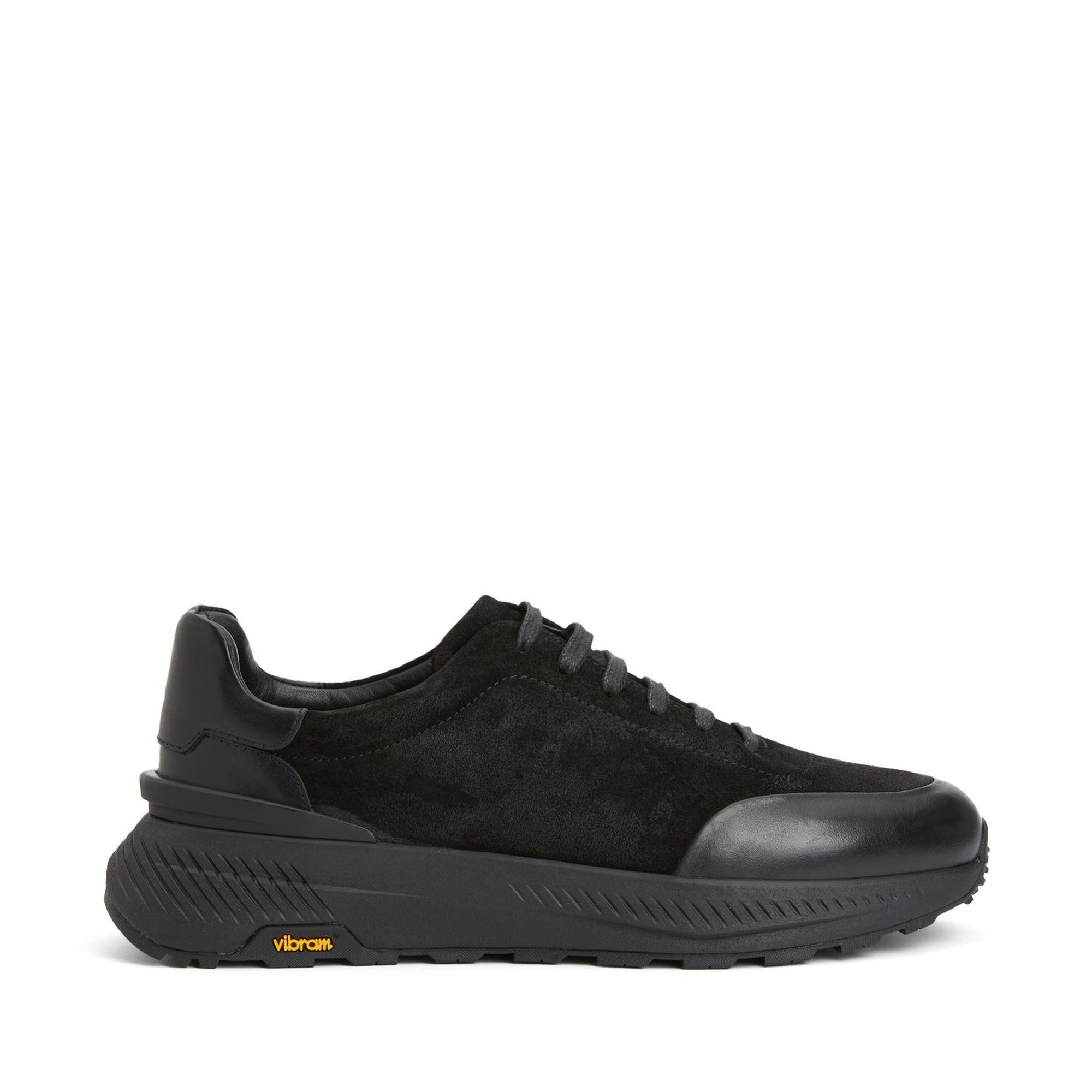 Network Erkek Siyah Deri Sneaker