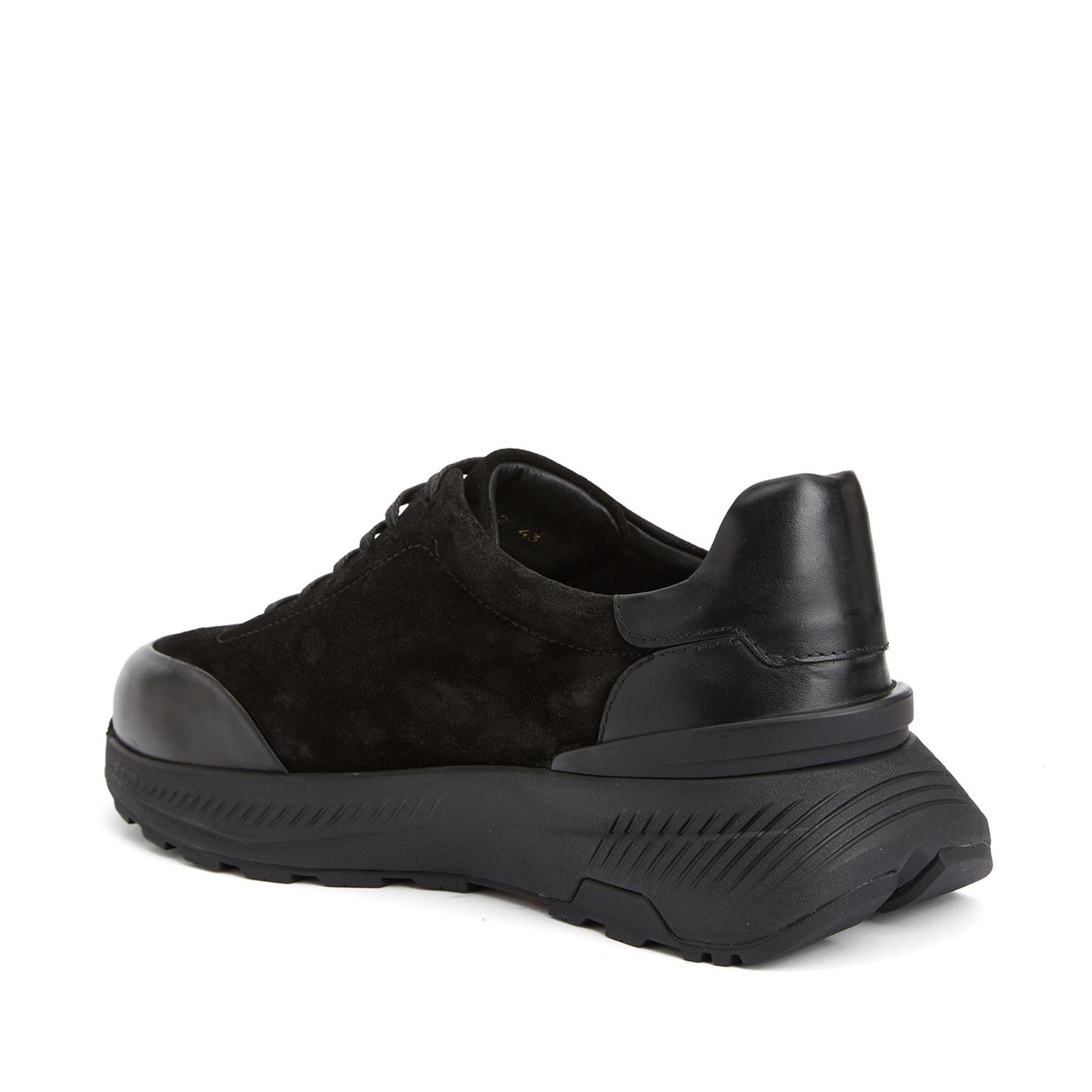 Network Erkek Siyah Deri Sneaker