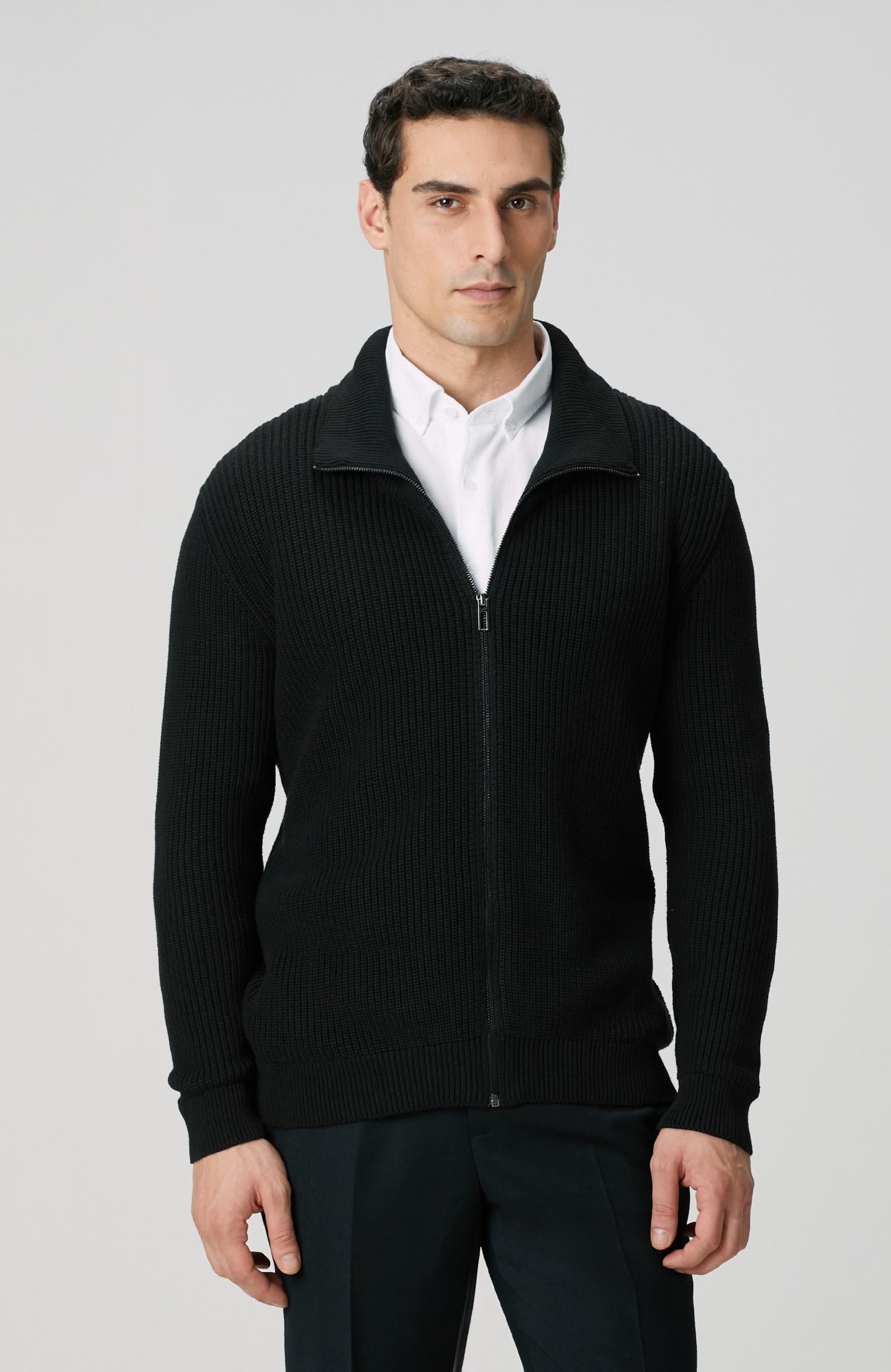  Network Erkek Siyah Hırka