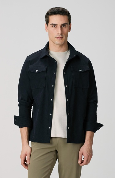  Network Erkek Lacivert Dış Gömlek