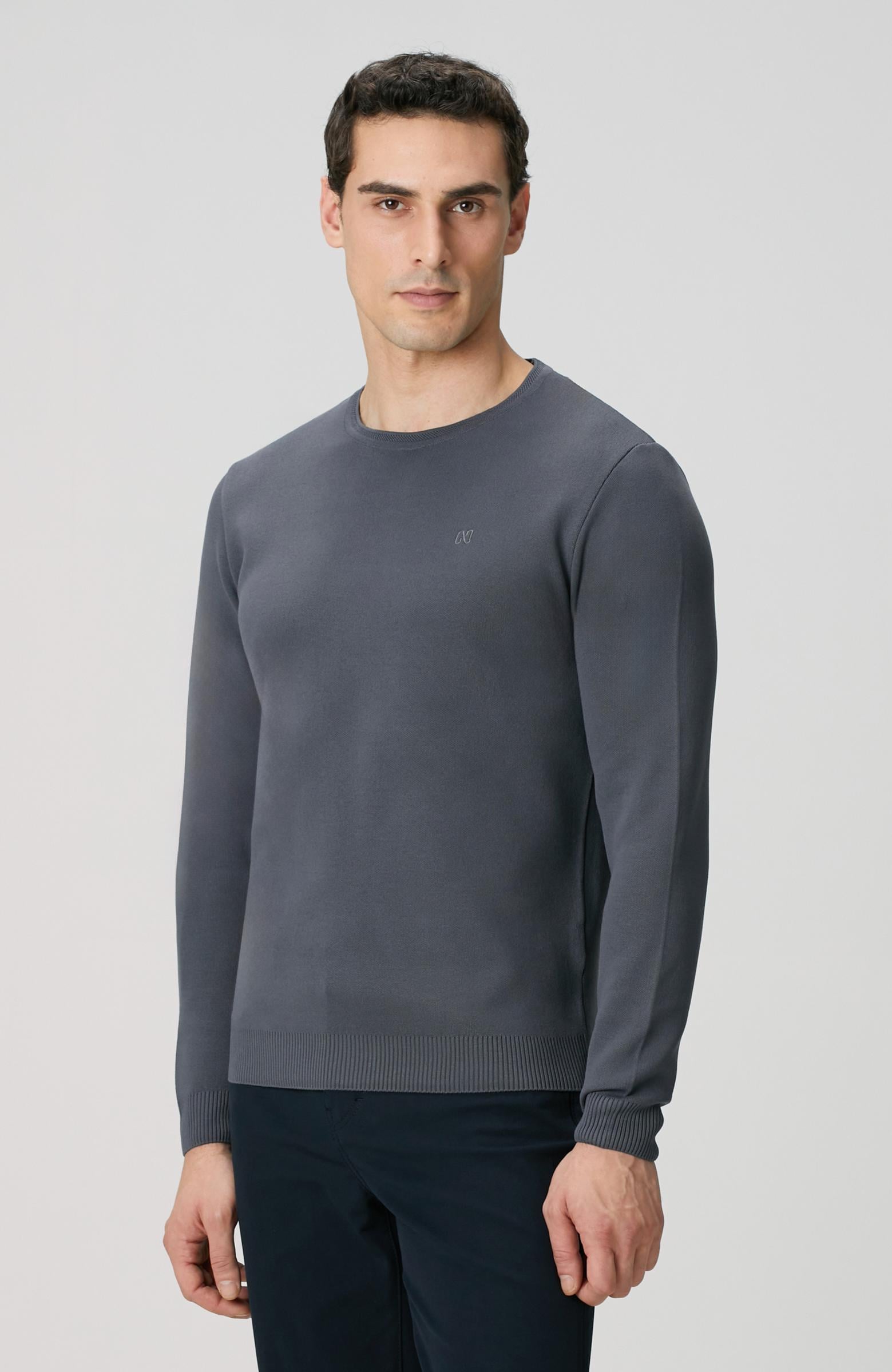  Network Erkek Antrasit Örgü Kazak