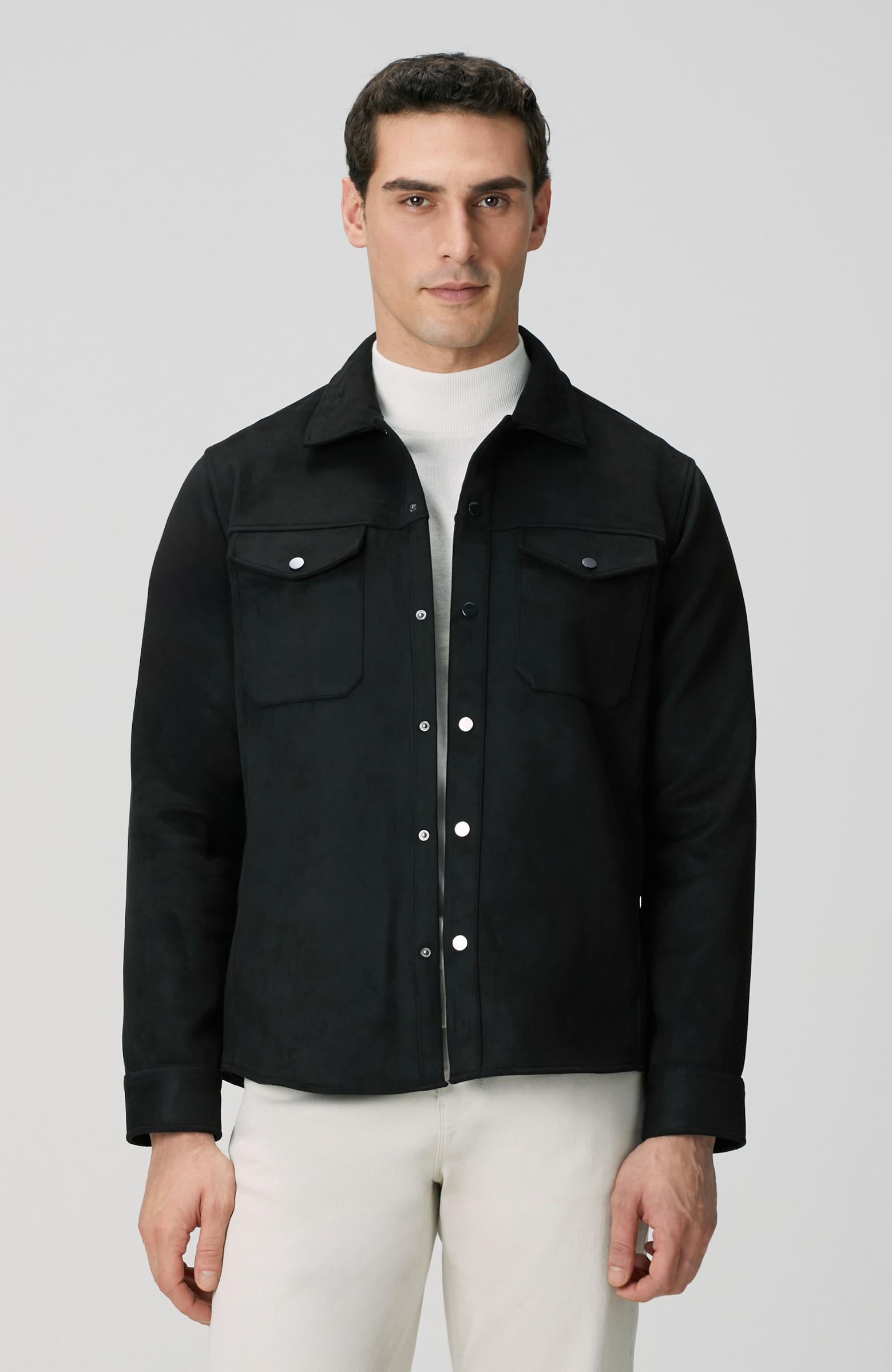  Network Erkek Siyah Dış Gömlek