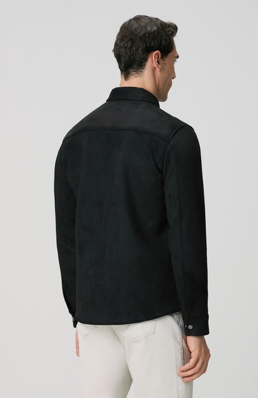  Network Erkek Siyah Dış Gömlek