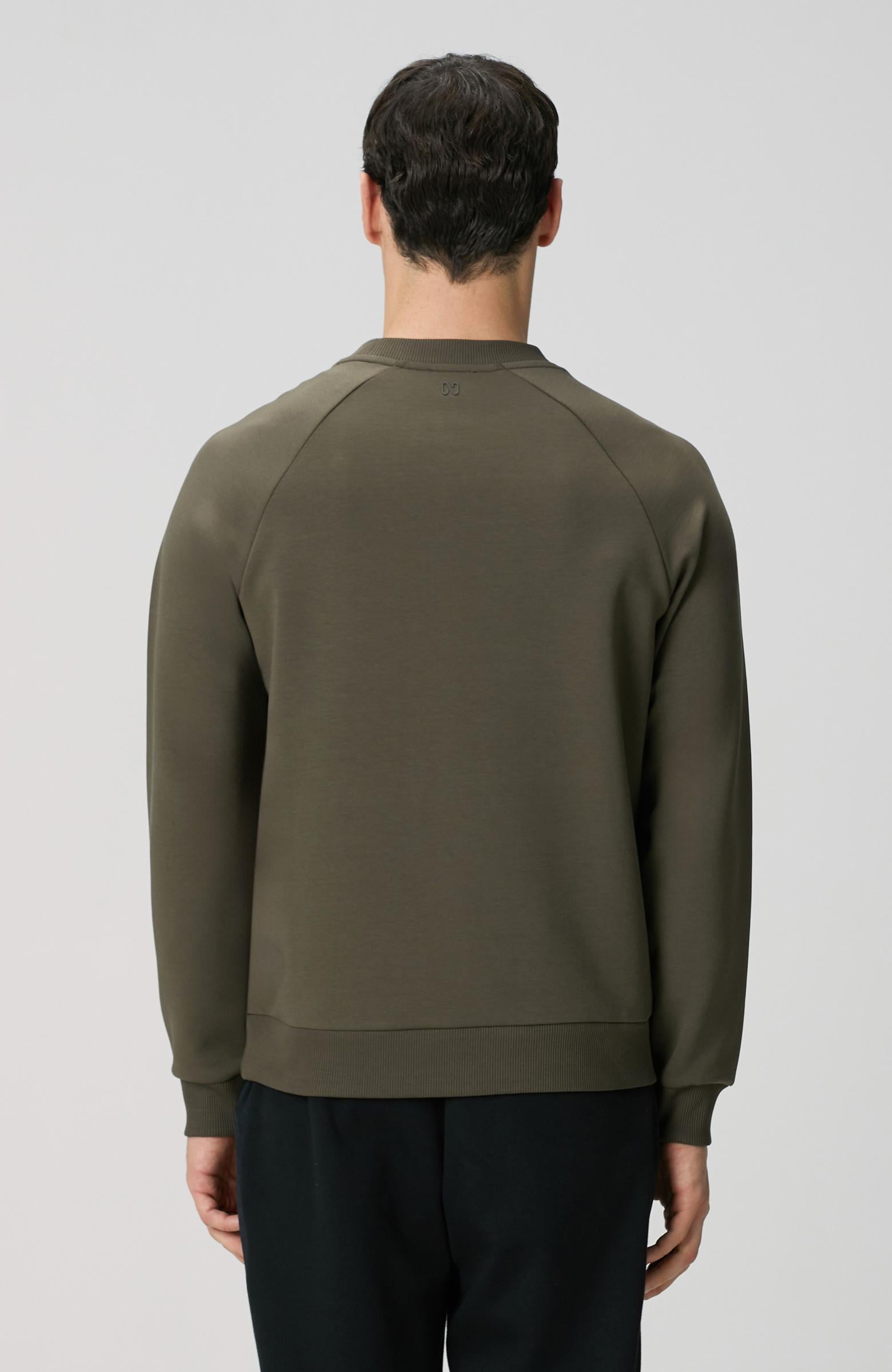 Network Erkek Haki Kanguru Cepli Sweatshirt