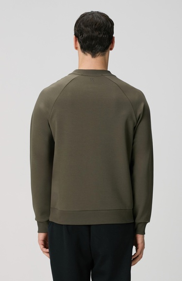  Network Erkek Haki Kanguru Cepli Sweatshirt