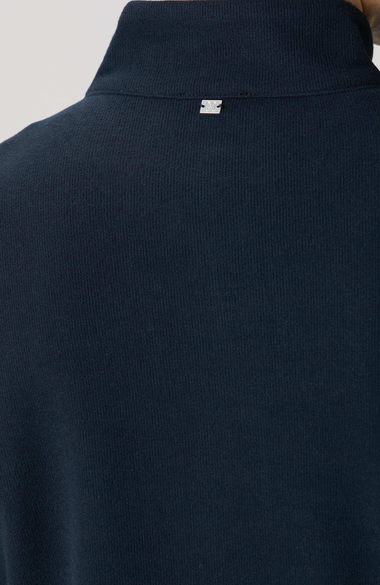 Network Erkek Lacivert Süet Garni Detaylı Sweatshirt