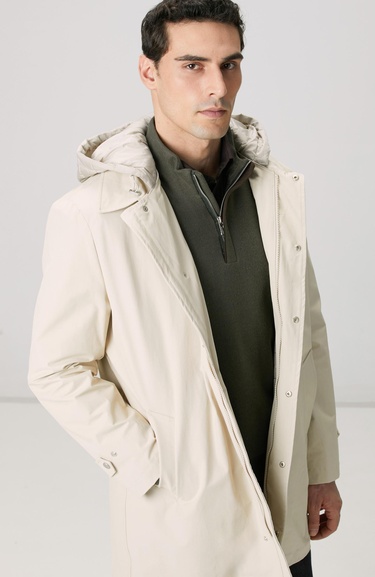  Network Erkek Taş Pardösü