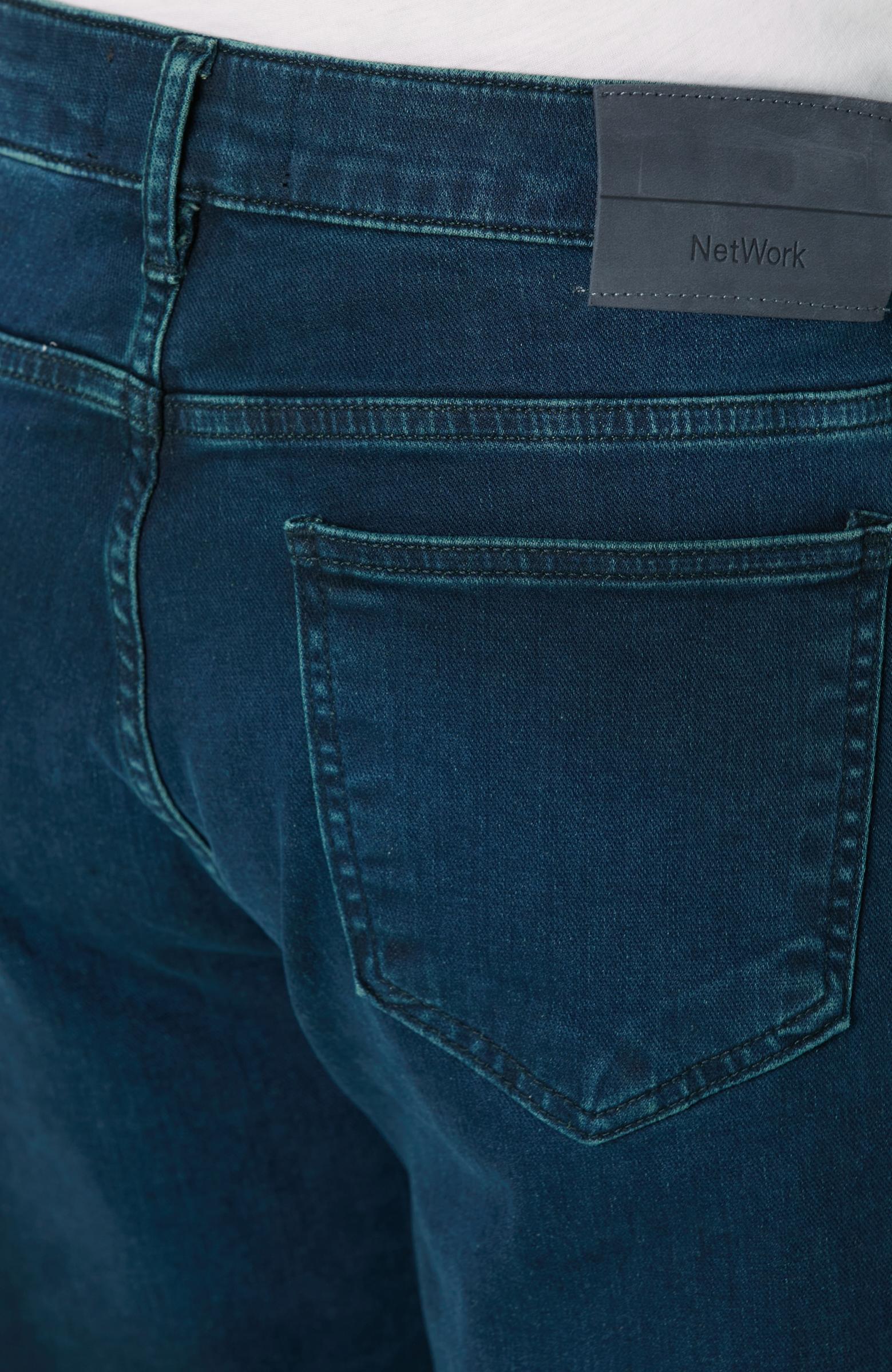 Network Erkek Lacivert Örme Denim Pantolon