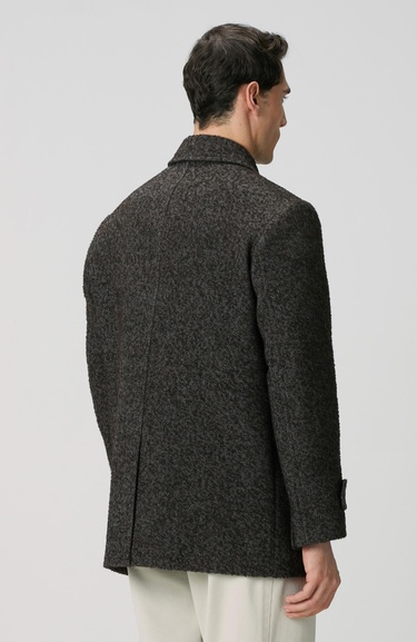  Network Erkek Kahverengi Yün Karışımlı Kaban