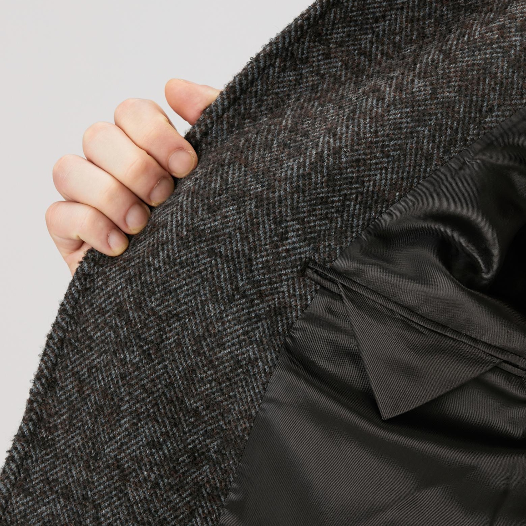 Network Erkek Kahverengi Yün Karışımlı Kaban