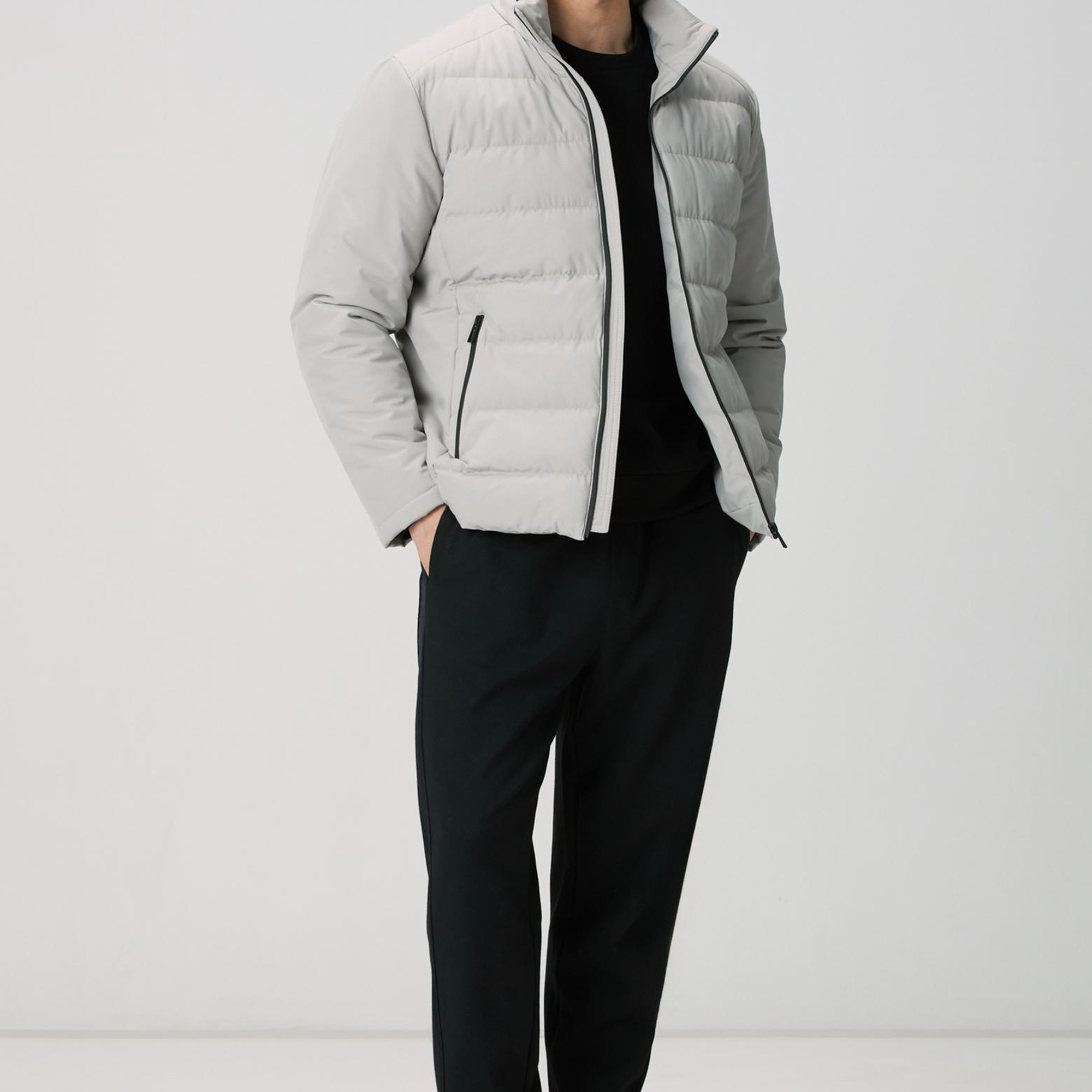 Network Erkek Siyah Fermuar Detaylı Sweatshirt