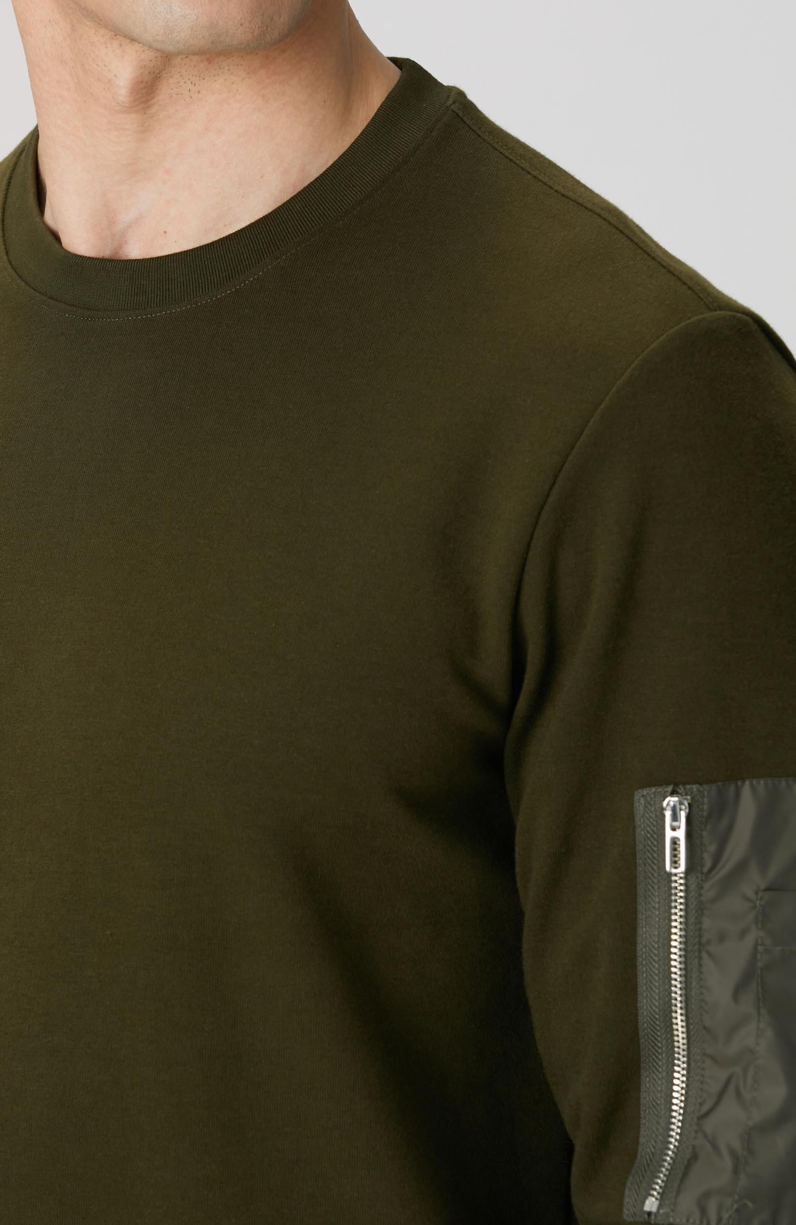  Network Erkek Haki Fermuar Detaylı Sweatshirt