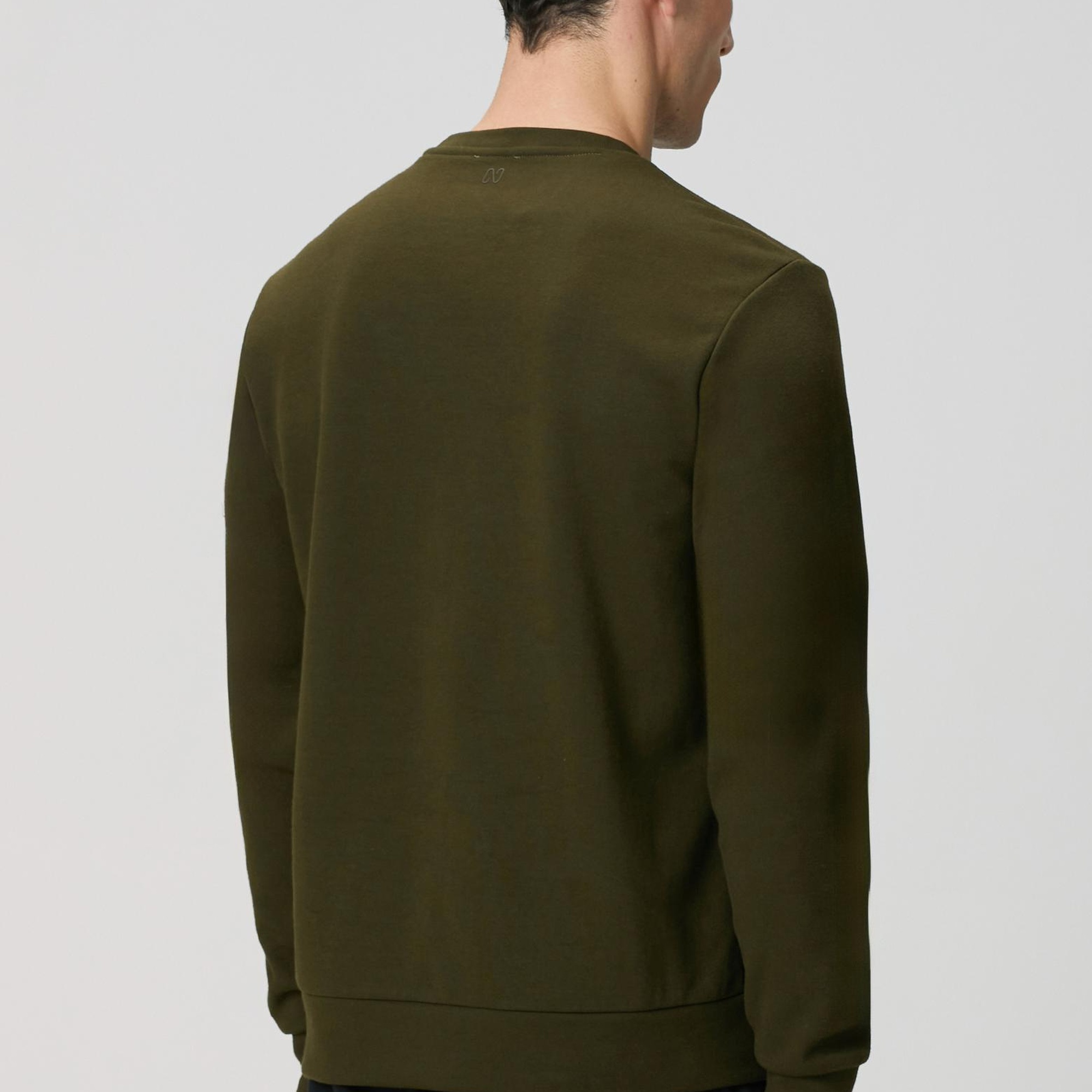 Network Erkek Haki Fermuar Detaylı Sweatshirt