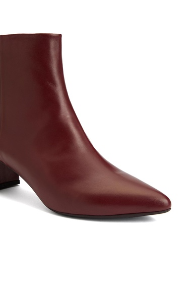  Divarese Kadın Bordo Deri Bot