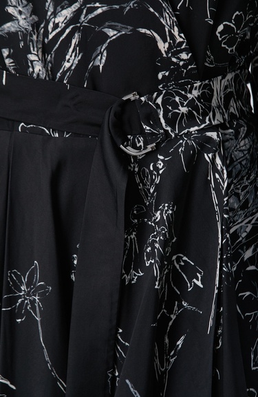  Network Kadın Siyah Kırık Beyaz Elbise