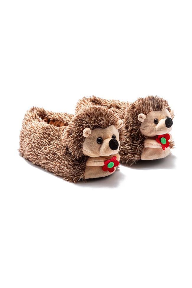  Kiri Çocuk Hayvanlı Panduf Kahverengi 30/35