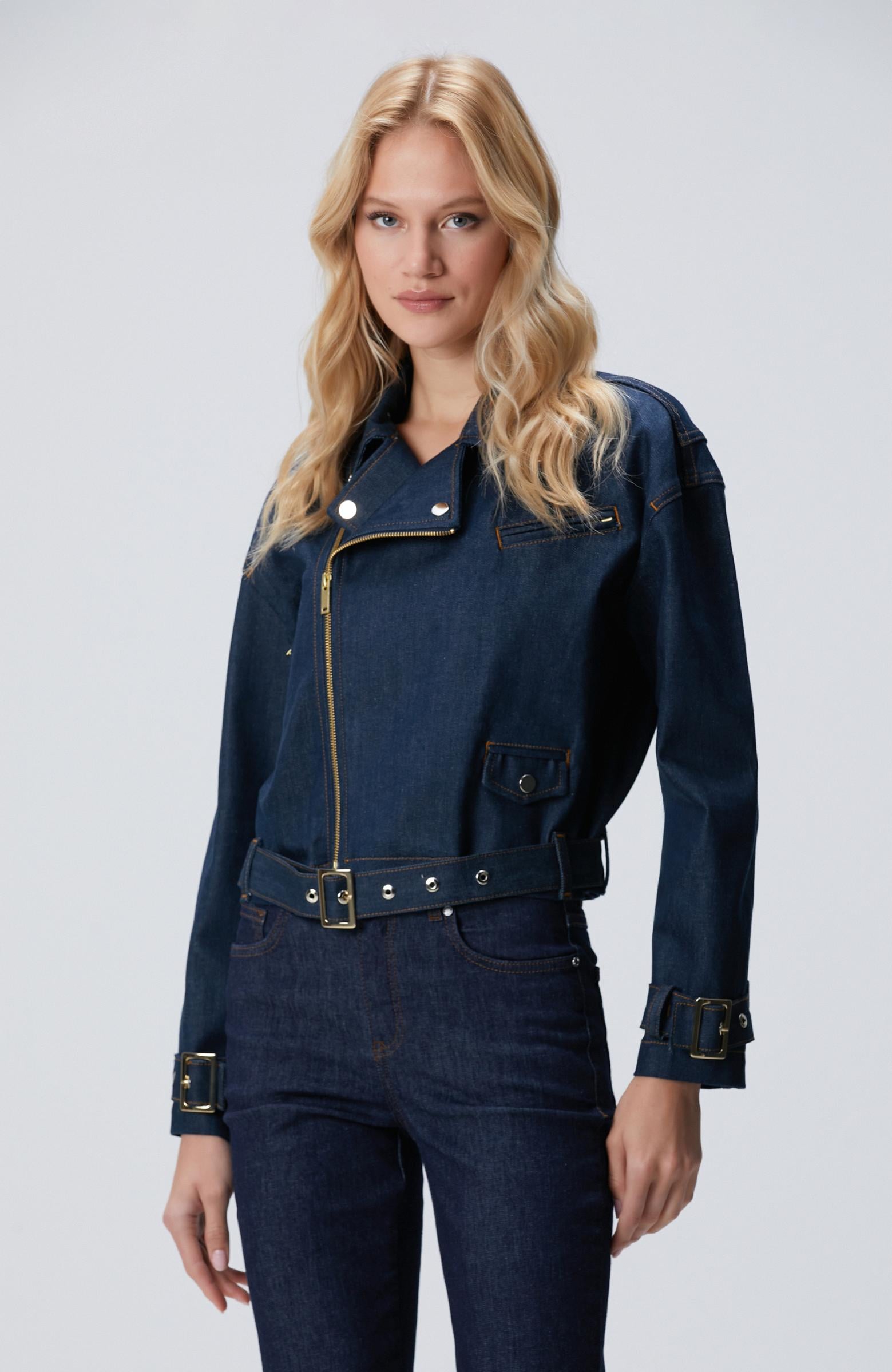 Network Kadın Koyu Indigo Mavi Denim Mont