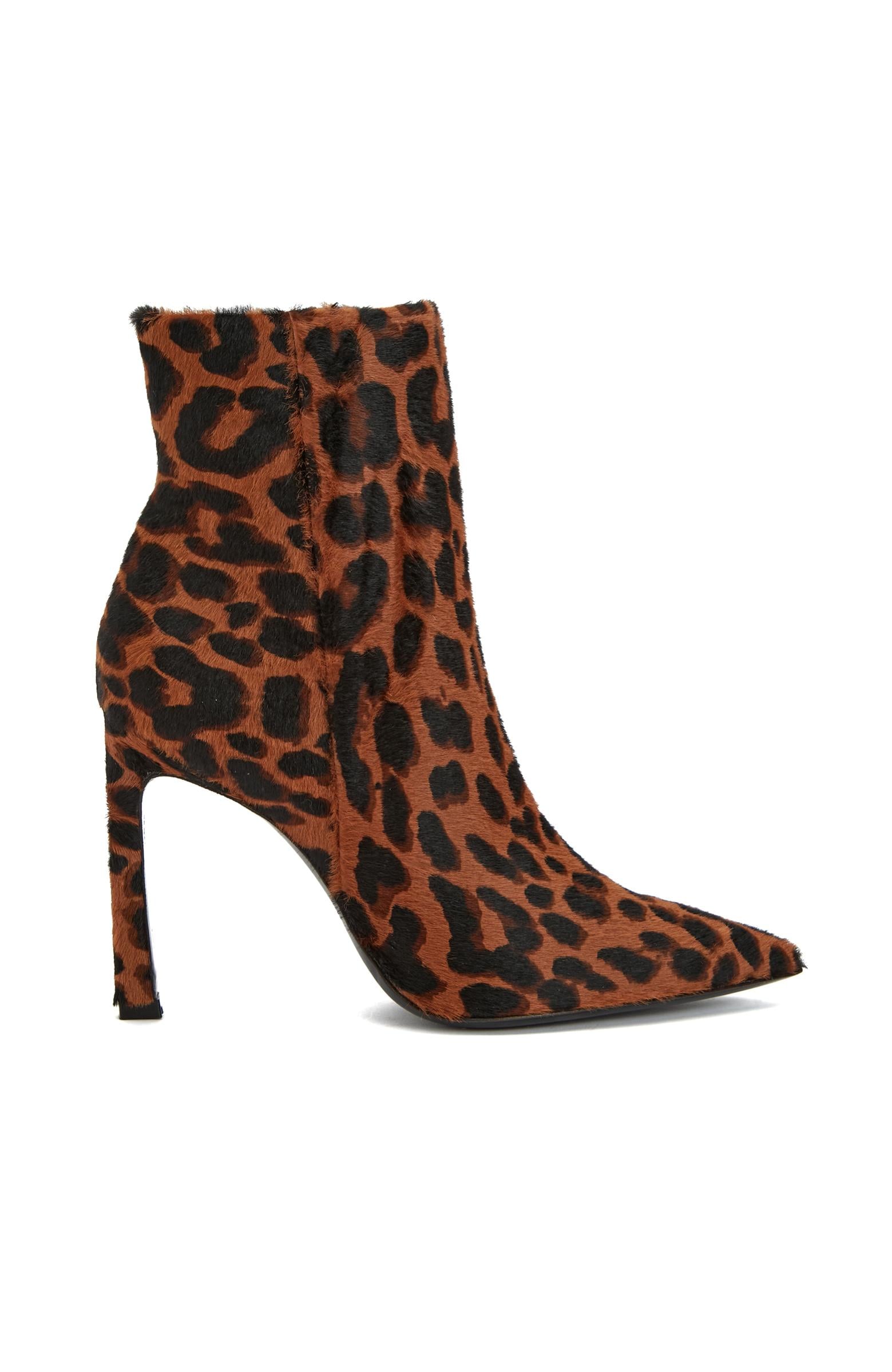 Network Kadın Leopar Desenli Deri Bot