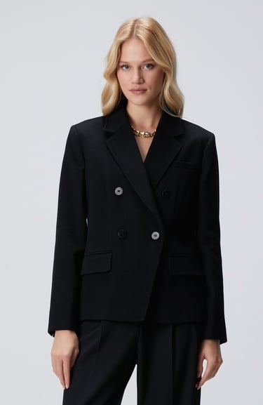  Network Kadın Limited Siyah Kaşmir Ceket