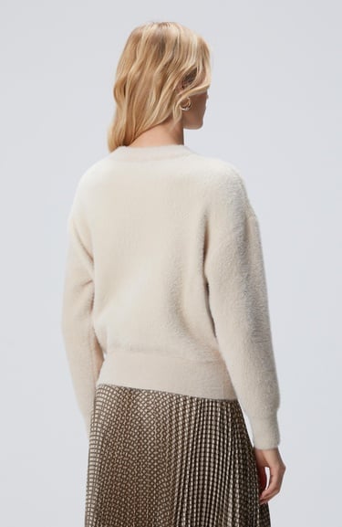  Network Kadın Bej Triko Kazak