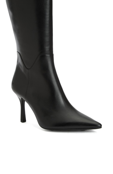  Divarese Kadın Siyah Deri Çizme