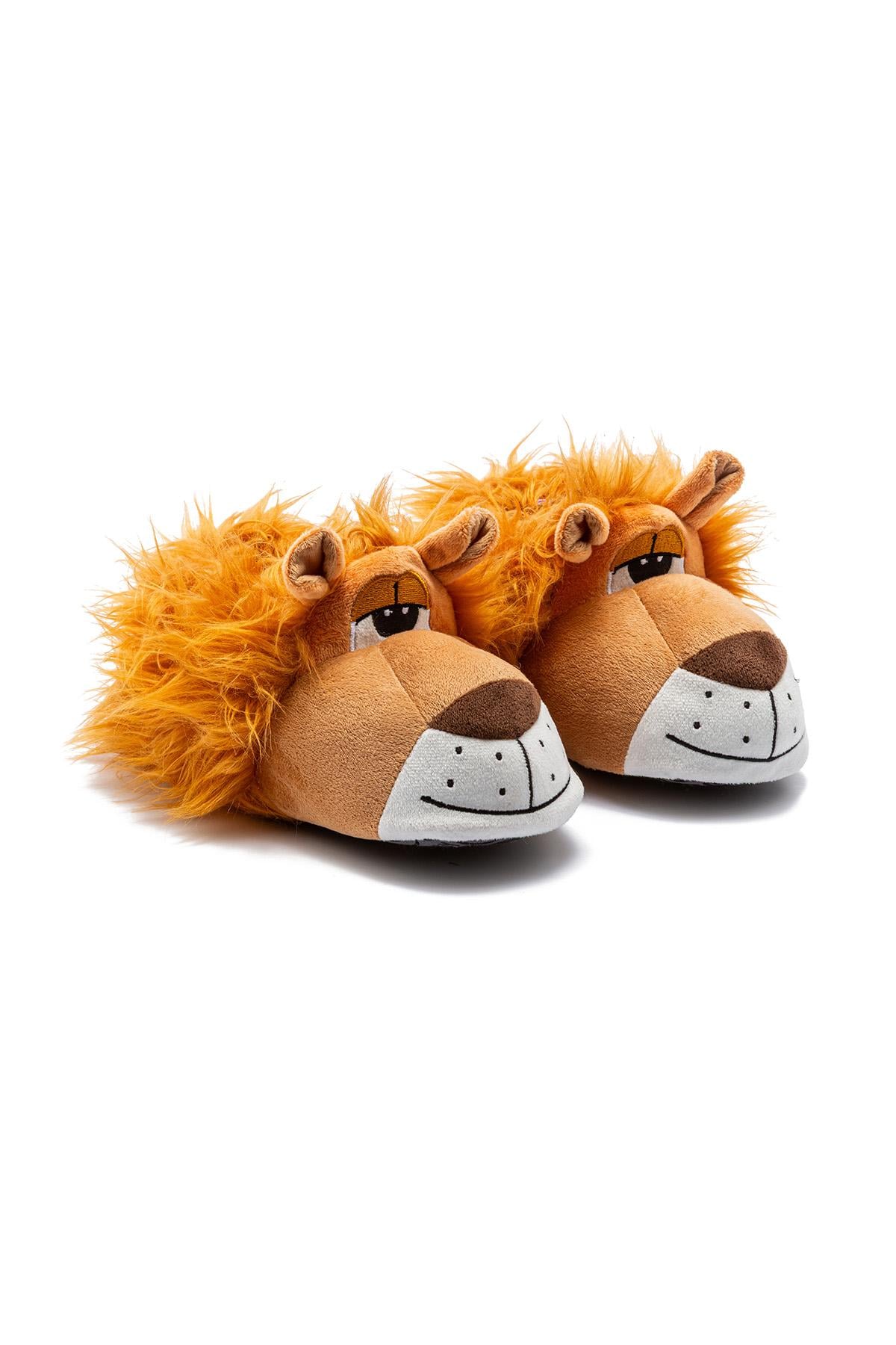  Aslan Erkek Hayvanlı Panduf Bej 41/46