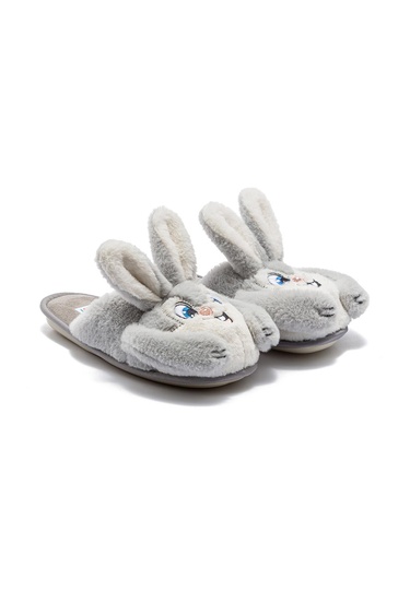  Bany Kadın, Garson Boy Hayvanlı Terlik Gri 37/41