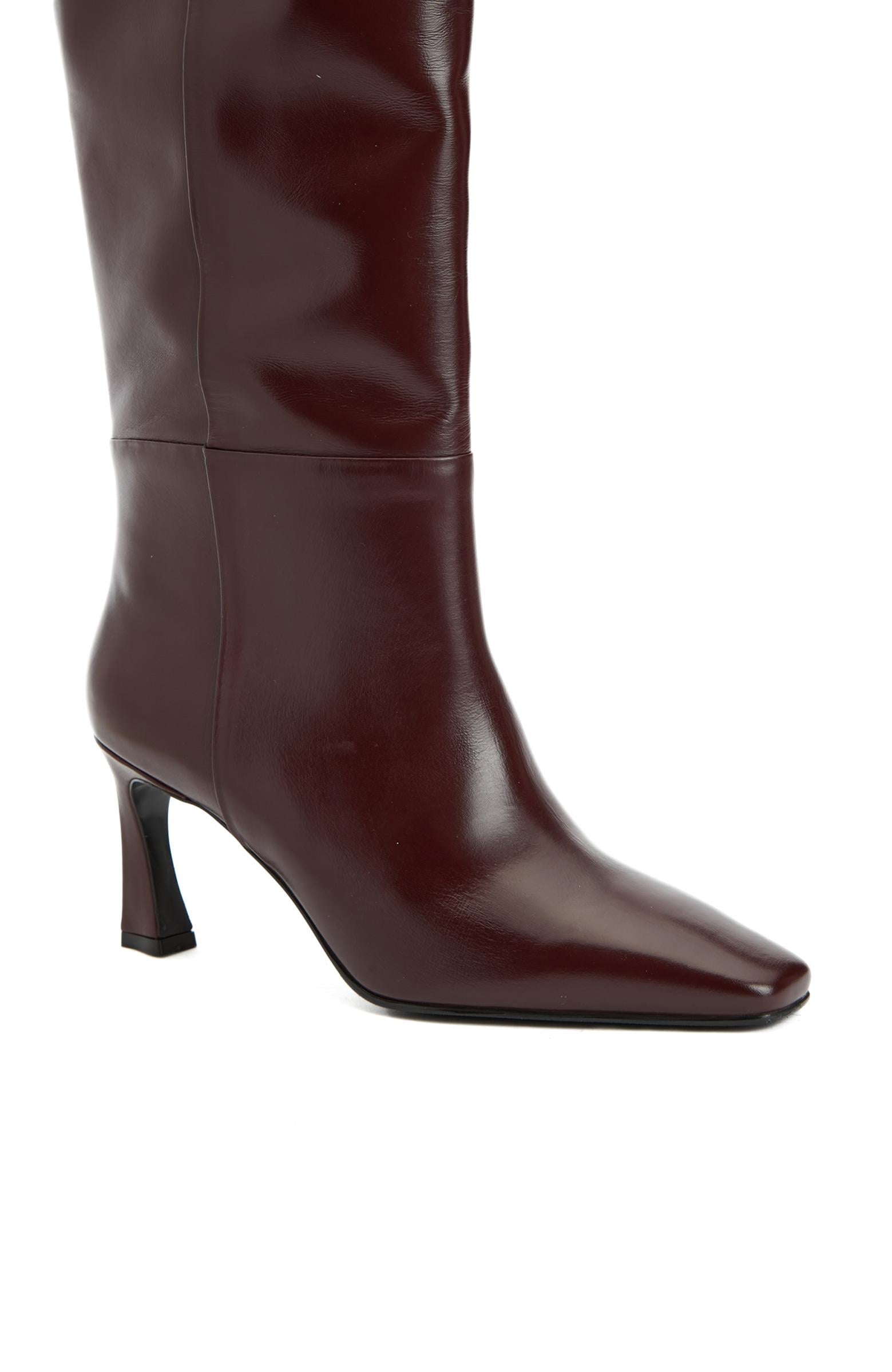 George Hogg Kadın Bordo Deri Çizme