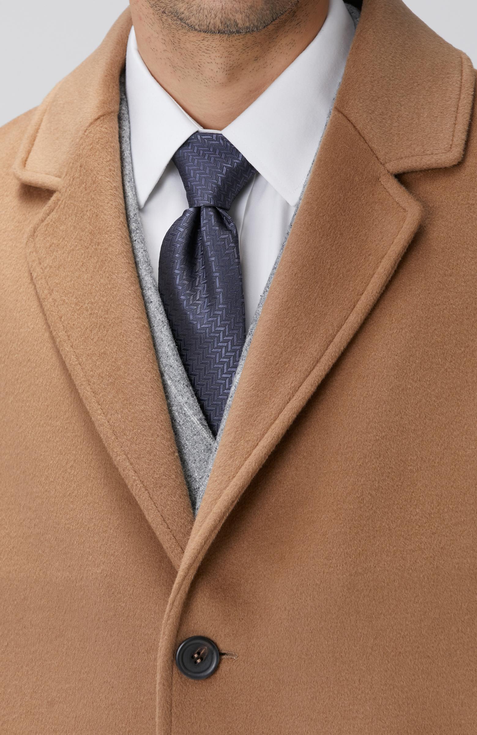  Network Erkek Limited Camel Yün Palto