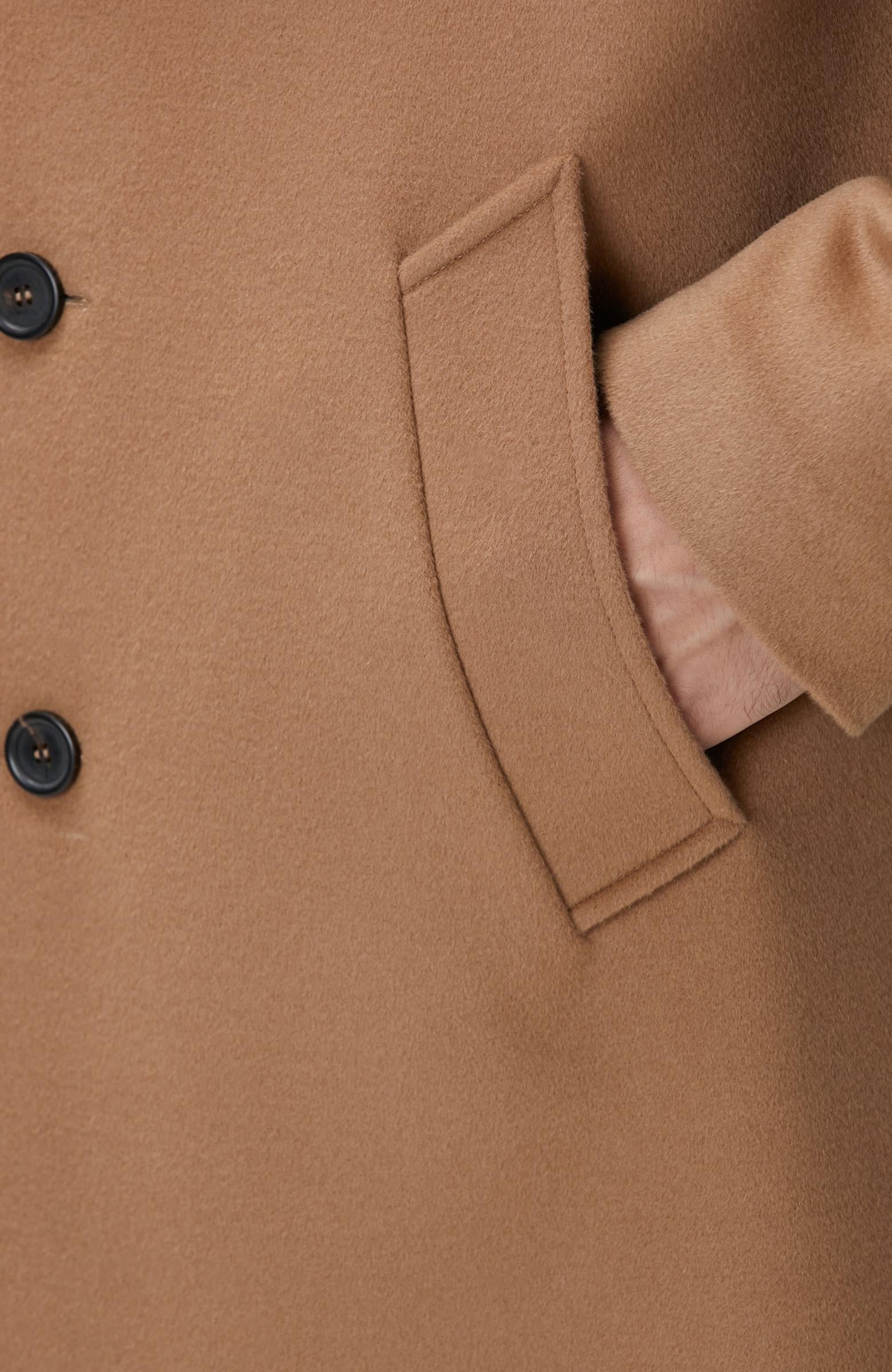  Network Erkek Limited Camel Yün Palto