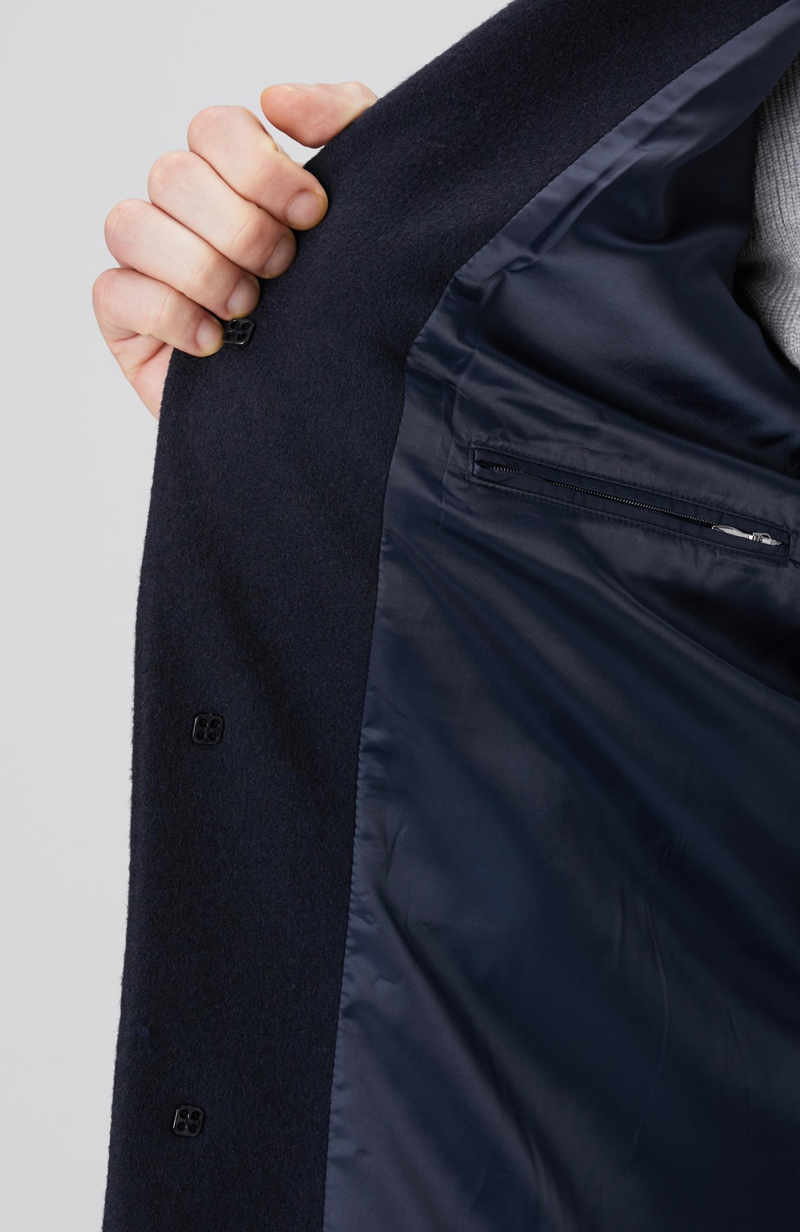  Network Erkek Lacivert Yün Mix Palto