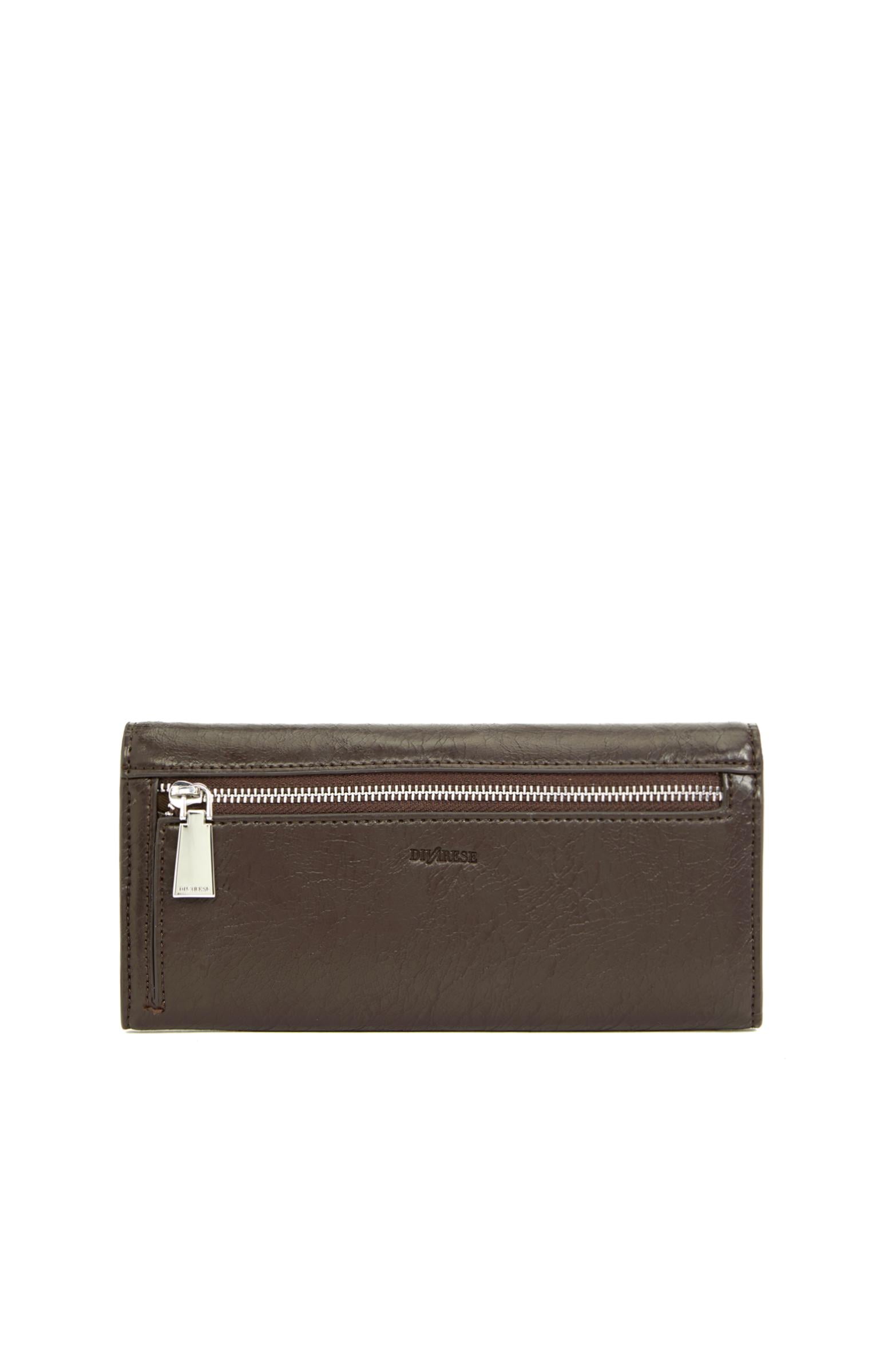 Divarese Kadın Kahverengi Desenli Cüzdan