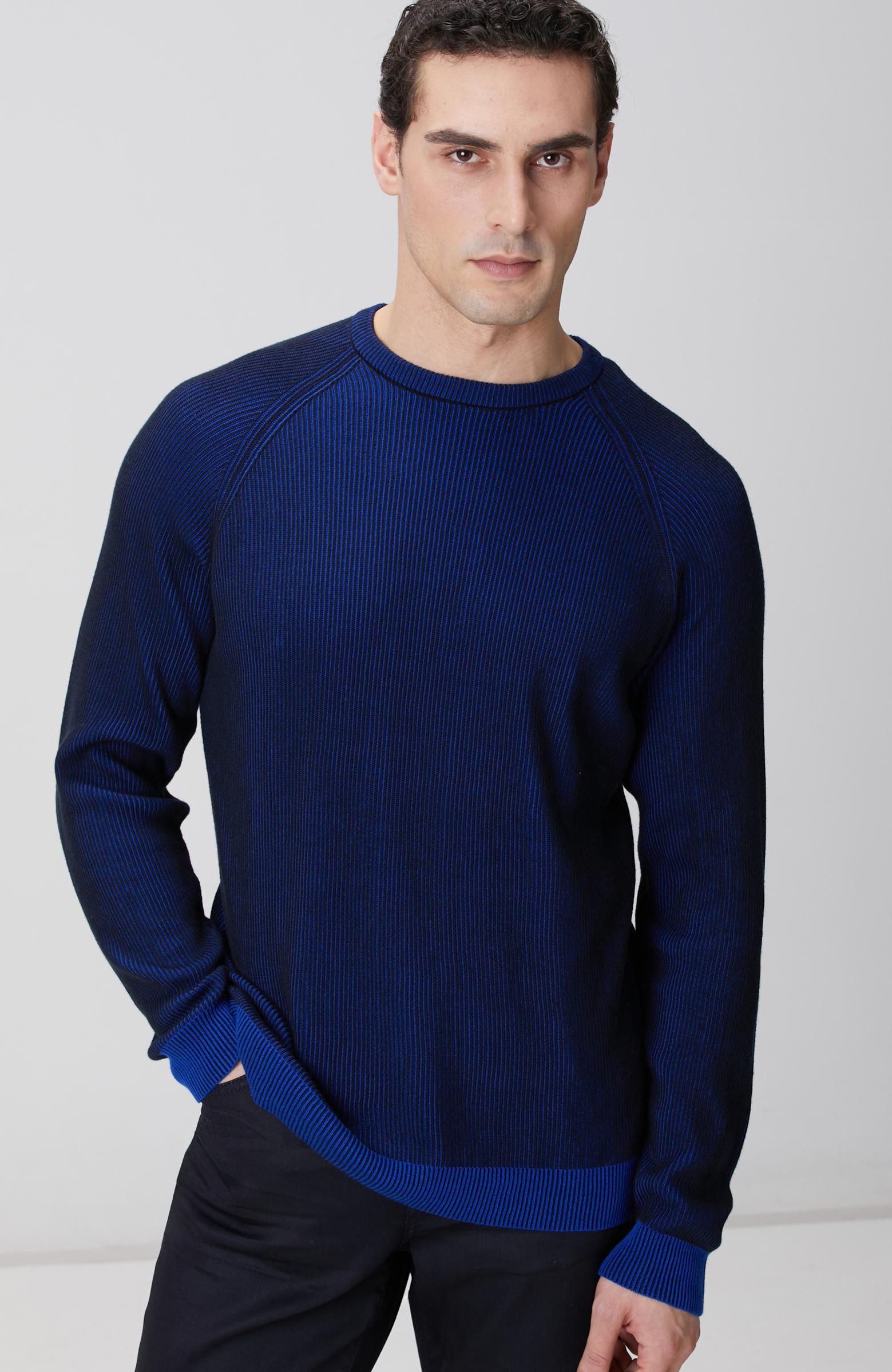  Network Erkek Lacivert Fitilli Kazak