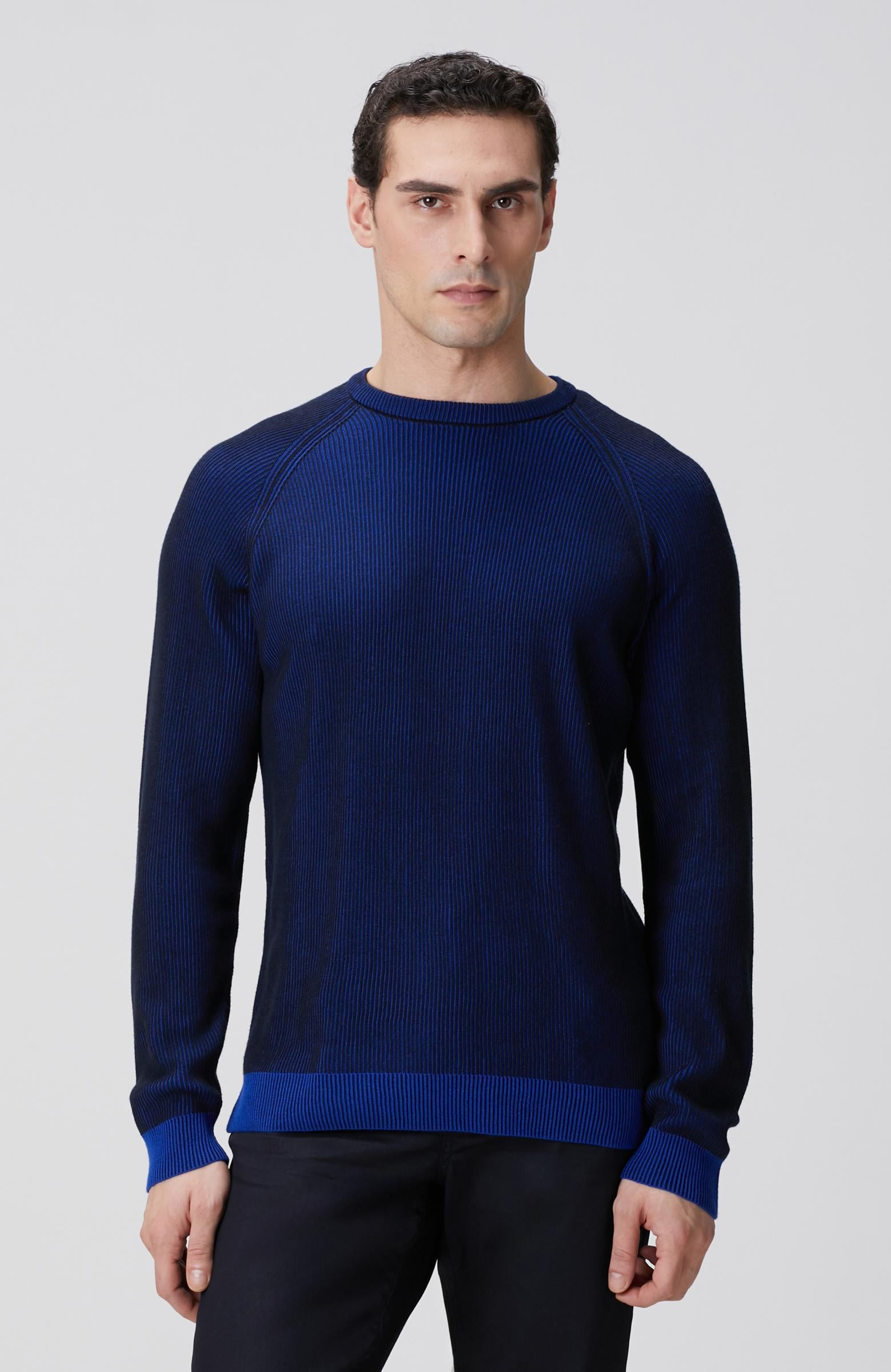  Network Erkek Lacivert Fitilli Kazak