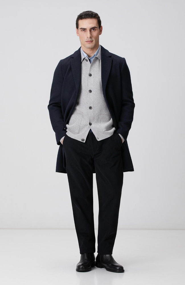  Network Erkek Lacivert Kadife Fitilli Jogger Pantolon