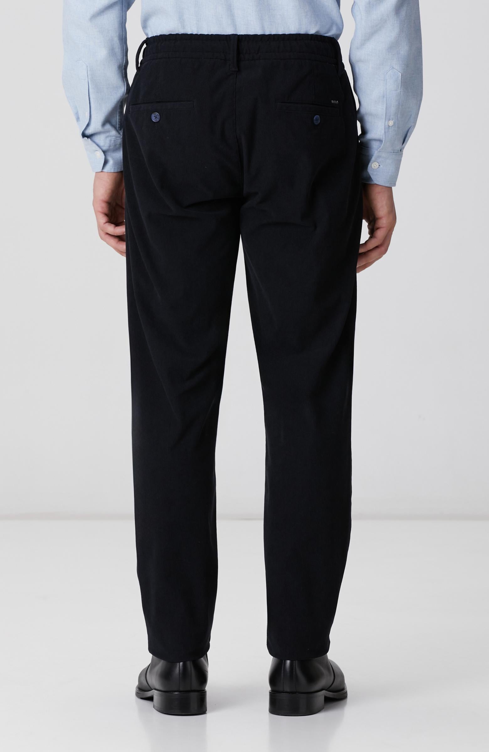 Network Erkek Lacivert Kadife Fitilli Jogger Pantolon