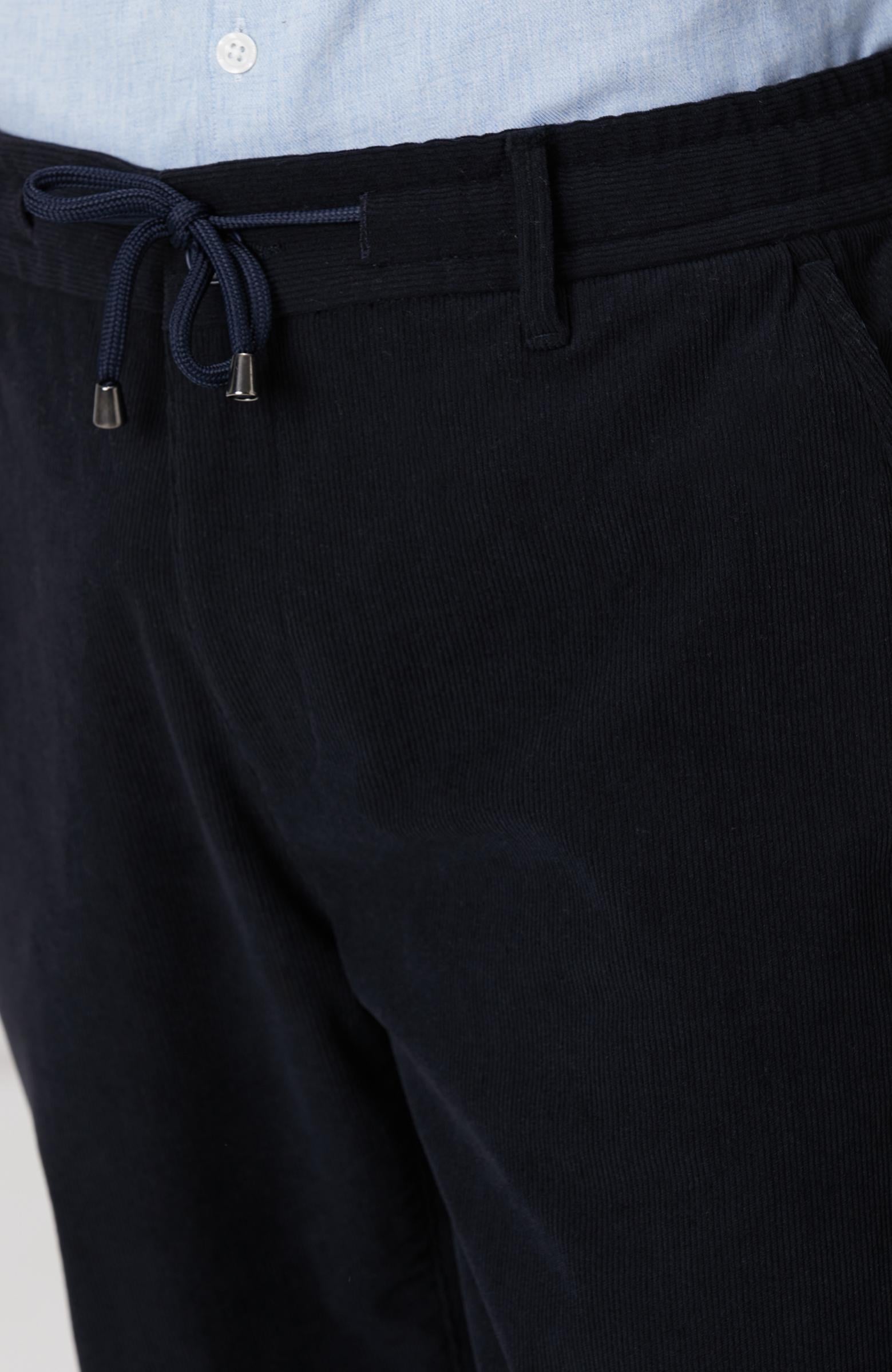  Network Erkek Lacivert Kadife Fitilli Jogger Pantolon