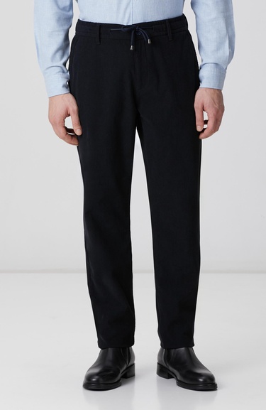  Network Erkek Lacivert Kadife Fitilli Jogger Pantolon