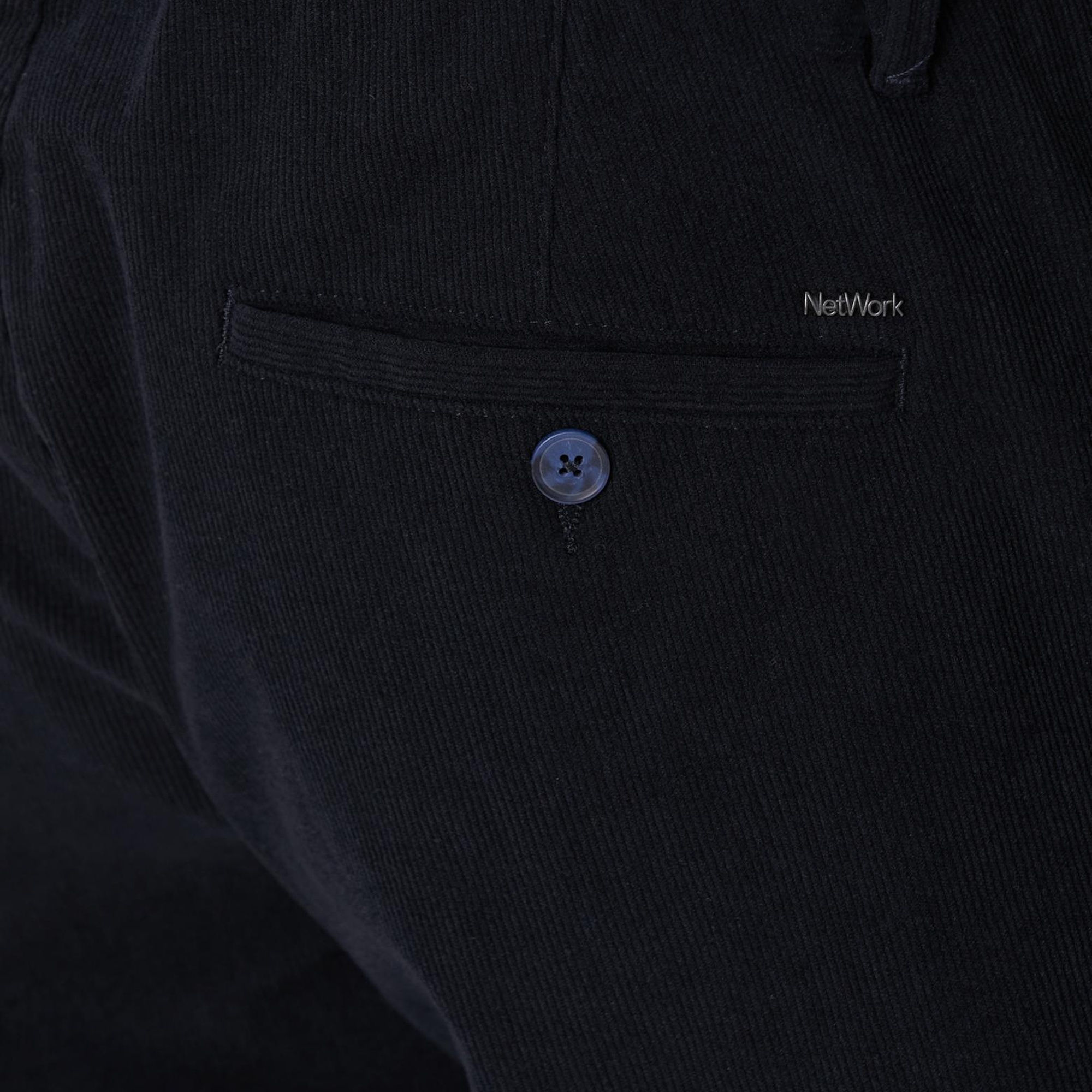 Network Erkek Lacivert Kadife Fitilli Jogger Pantolon