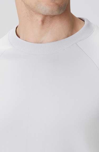  Network Erkek Gri Melanj Kanguru Cepli Sweatshirt