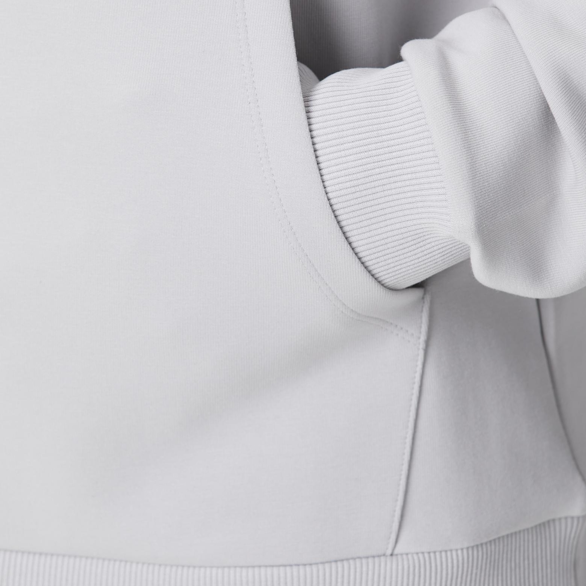 Network Erkek Gri Melanj Kanguru Cepli Sweatshirt