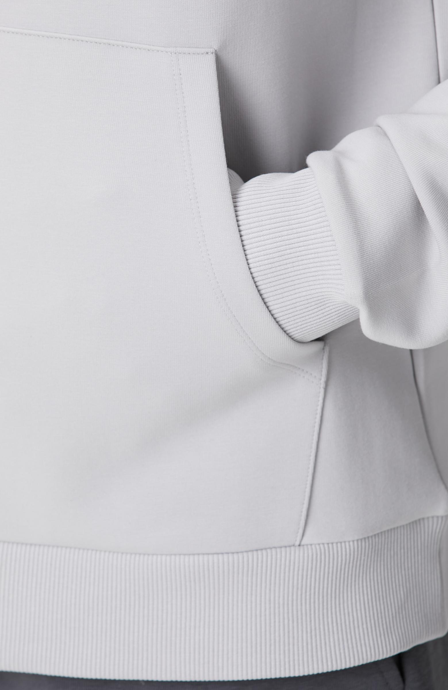  Network Erkek Gri Melanj Kanguru Cepli Sweatshirt