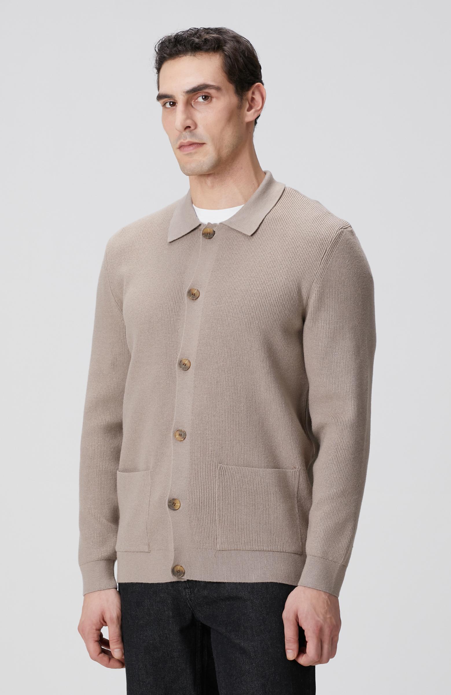 Network Erkek Vizon Polo Yaka Cepli Triko Hırka